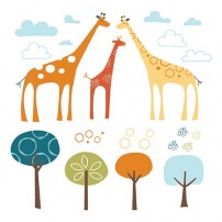 Naklejki Safari Żyrafy Skip Hop
