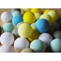 Lampki Sunny Turquoise 35 kul Cotton Balls