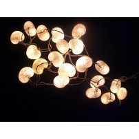 Lampki  Białe Serca Lights 35szt. Cotton Ball