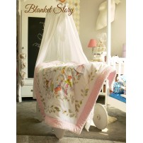 Blanket for newborns, baby pink, size 55 x 70 cm Blanket Story
